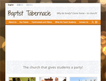 Tablet Screenshot of baptisttabernacle.com